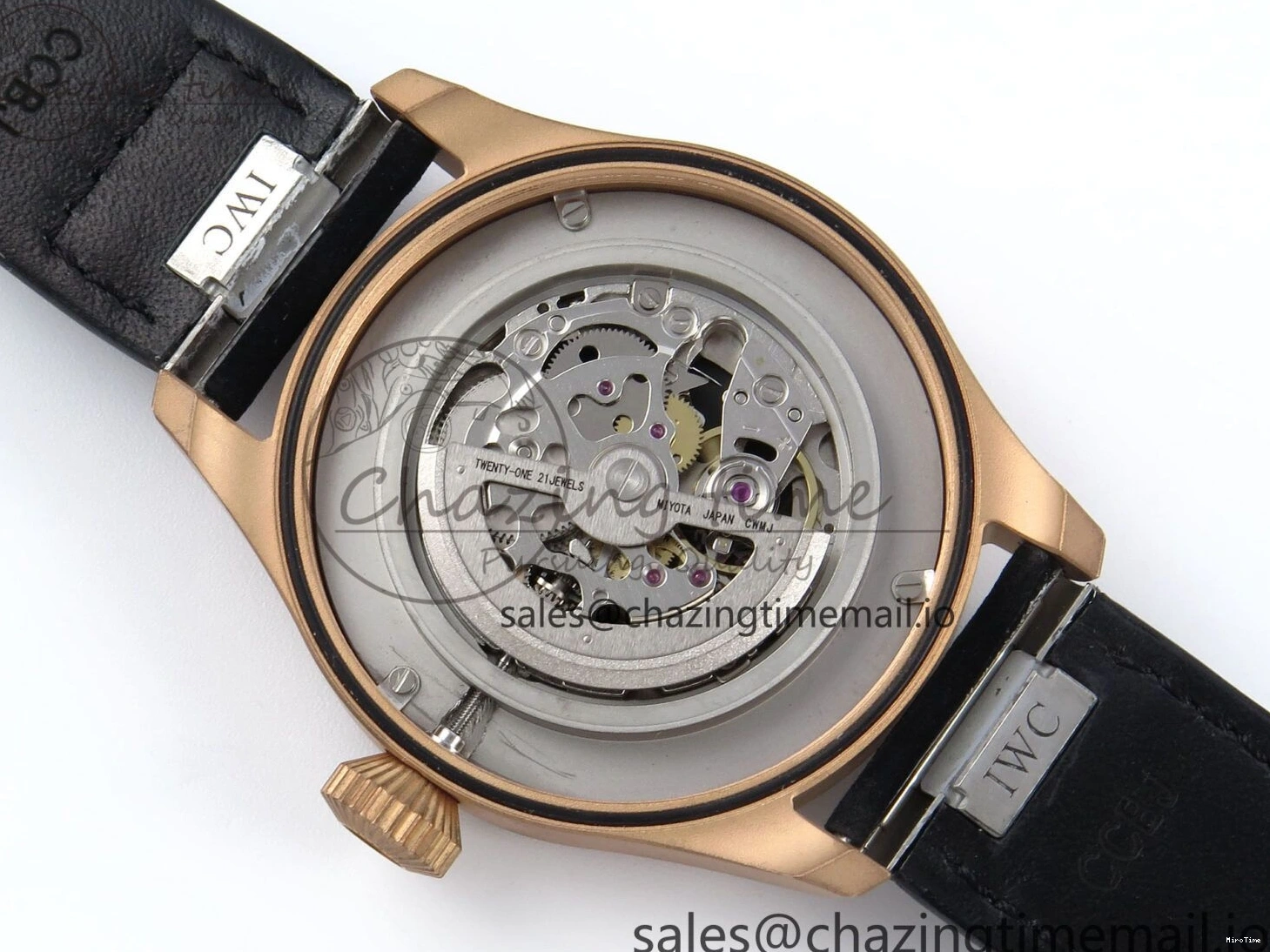 MIROTIME 0410 Affordable Big Pilot IW329703 M+F 1:1 Best Edition Black Dial on Black Nylon Strap MY 7004